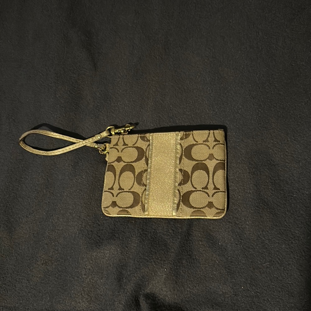 Brown Coach Wristlet